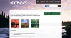 Desktop Screenshot of cpaws-sask.org